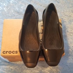 Crocs Sienna Shiny Flat black/black